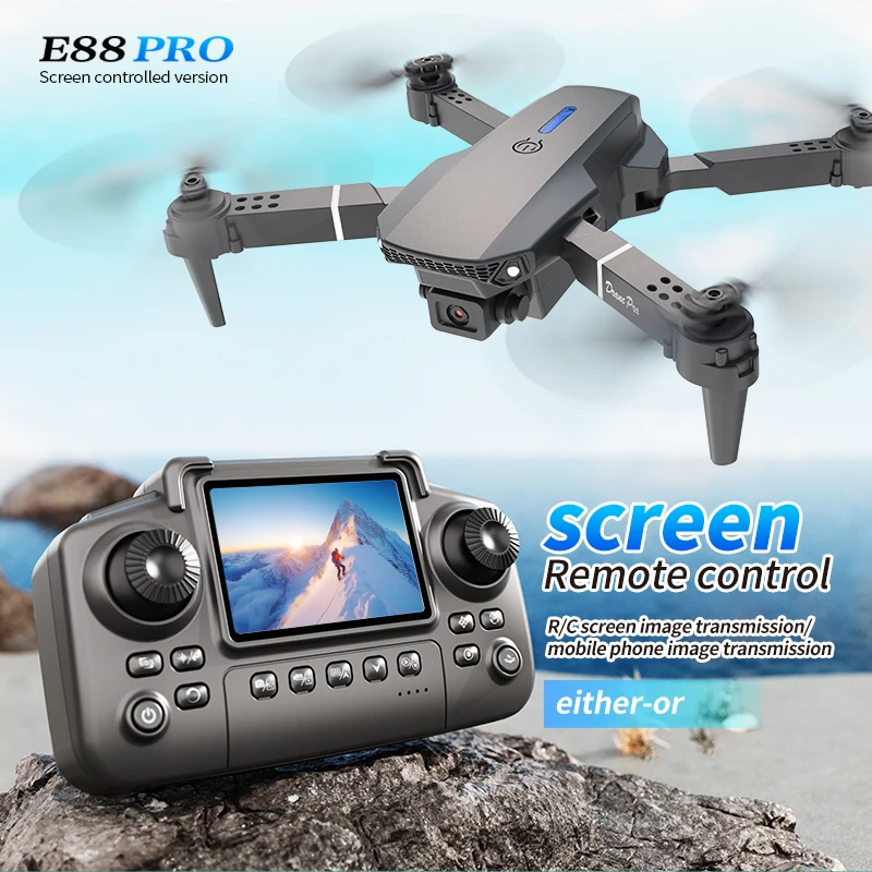 Drone Battery Case - Professional E88 PRO Drone with screen