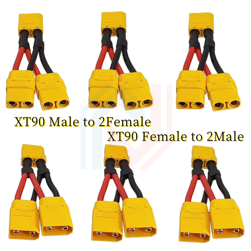Drone Battery Balance Charger - XT90 Parallel Battery Connector Male/Female Cable