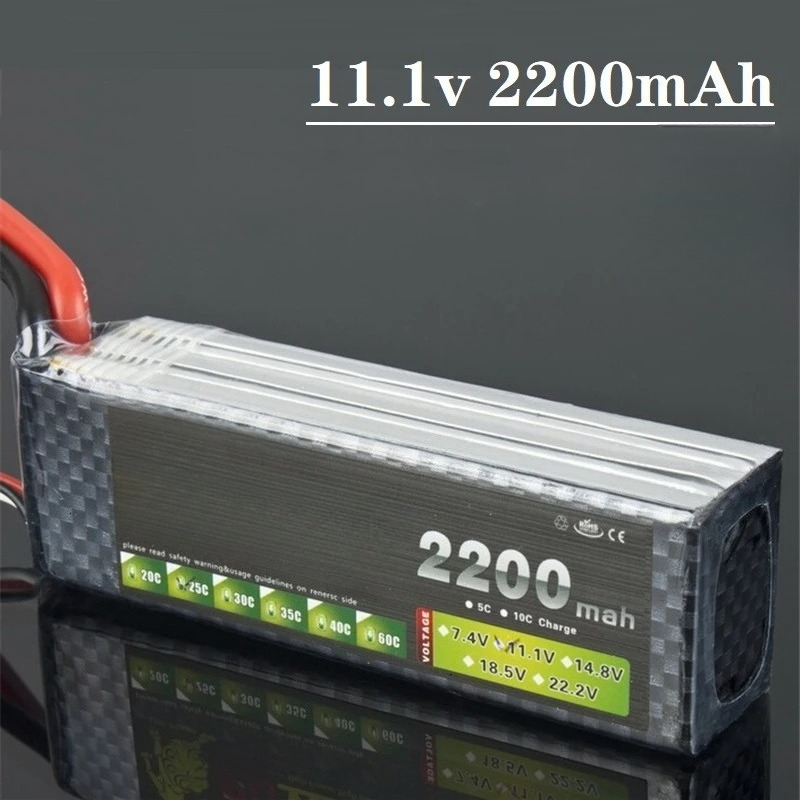 New 3S 30C 11.1V 2200mAh Li-po - огляд і ціна Drone Battery 3S