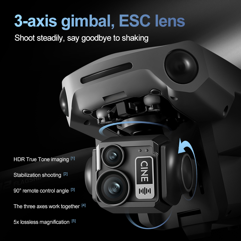 8K 3 Axis Gimbal Brushless 7.2 - огляд і ціна Drone Battery Case