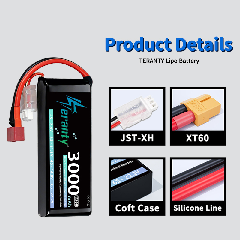 TERANTY 2S 3000mAh Lipo Batter - огляд і ціна Drone Battery Plate