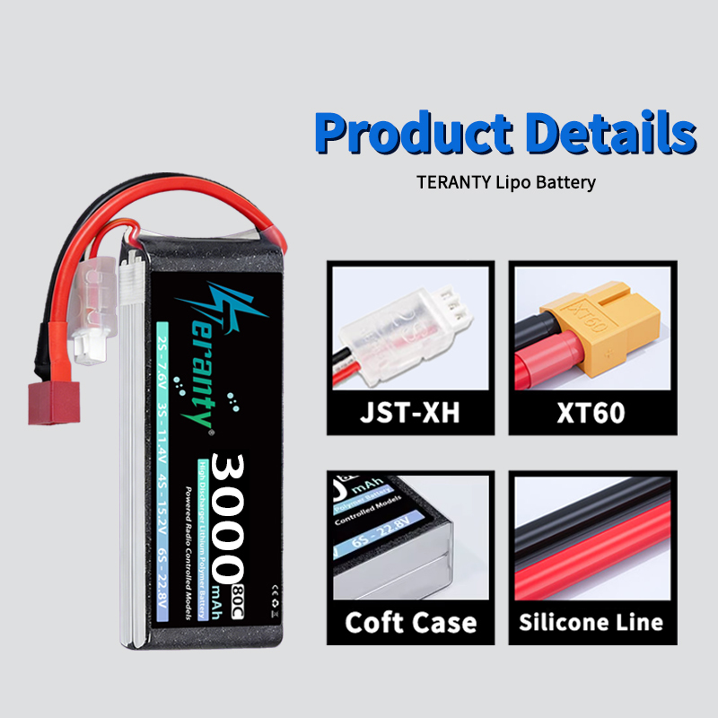 TERANTY 2S 3000mAh Lipo Batter - огляд і ціна Drone Battery Plate