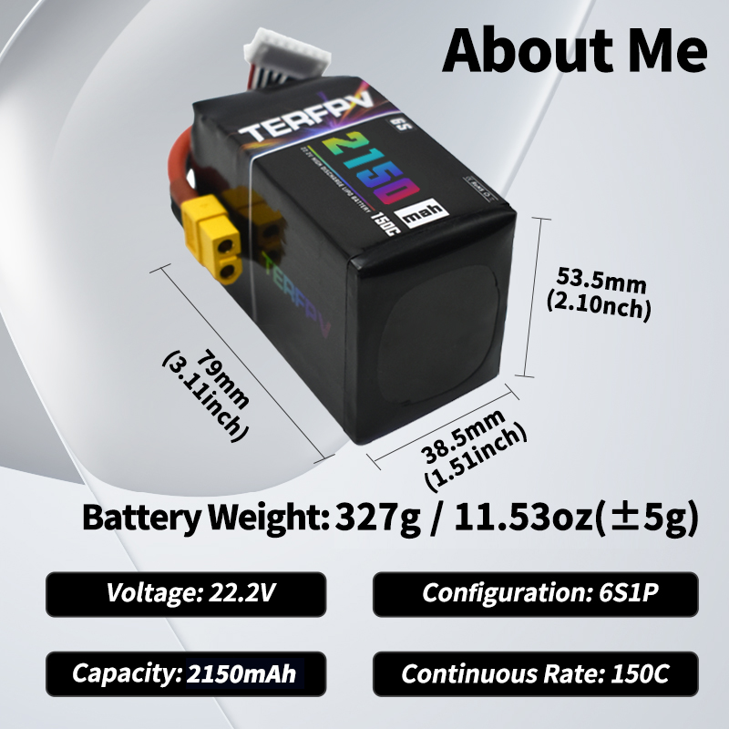 TERFPV Lipo Battery 6S 22.2V 1 - огляд і ціна Drone Battery 4S