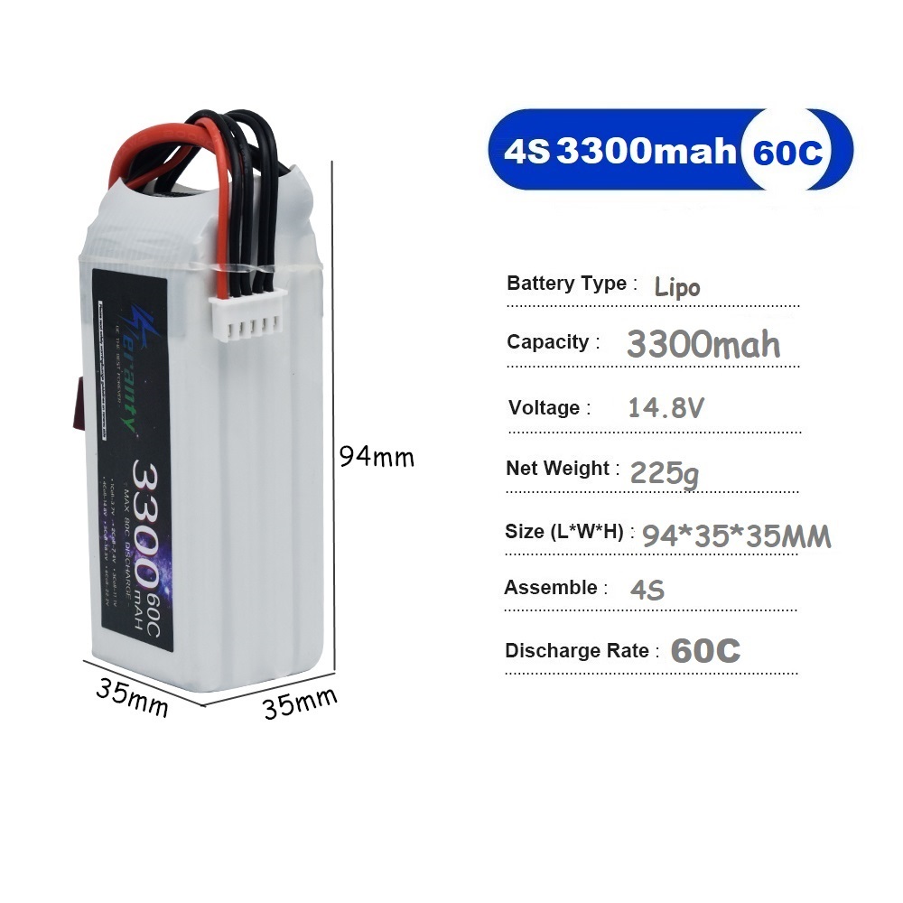 LiPo Rechargeable Battery 4S 3 - огляд і ціна Drone Battery 4S