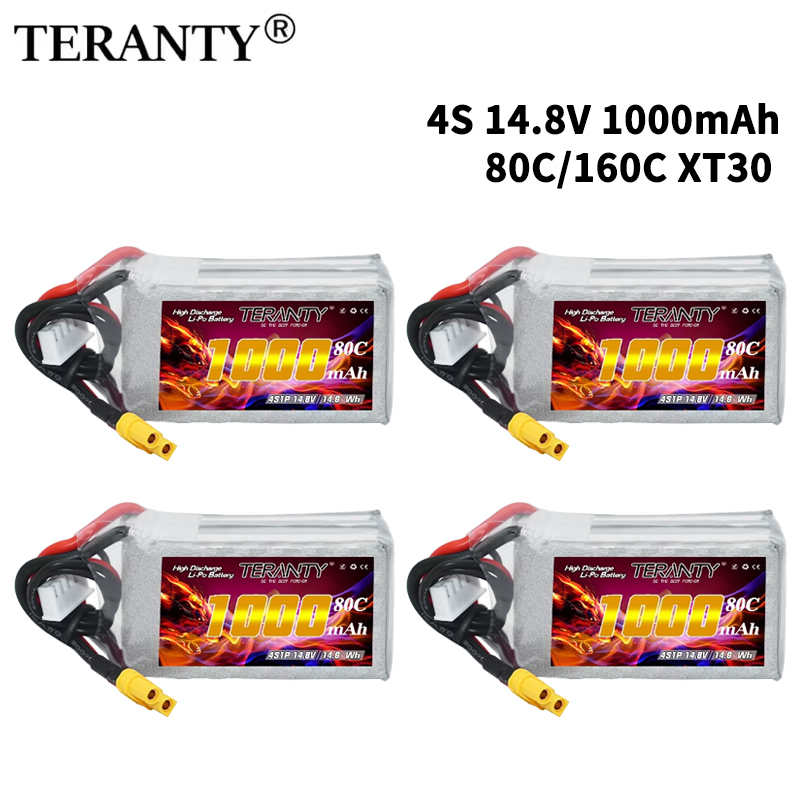 TERANTY 4S 1000mAh 14.8V 80C/1 - огляд і ціна Drone Battery 4S