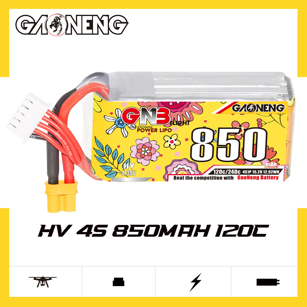 Upgraded GNB 4S 15.2V 850mAh L - огляд і ціна Drone Battery Li-Ion