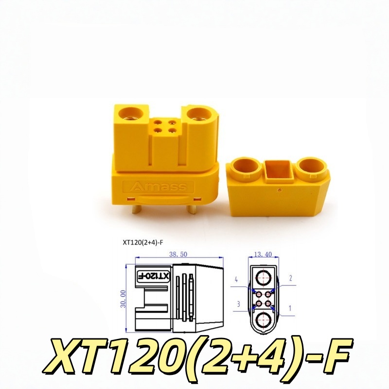 Amass Original XT120(2+4) Conn - огляд і ціна Drone Battery High Voltage