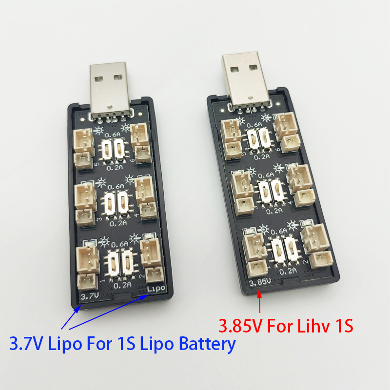 6CH USB 1S LiPo/LiHv 3.7V/4.2V - огляд і ціна Drone Battery Connector