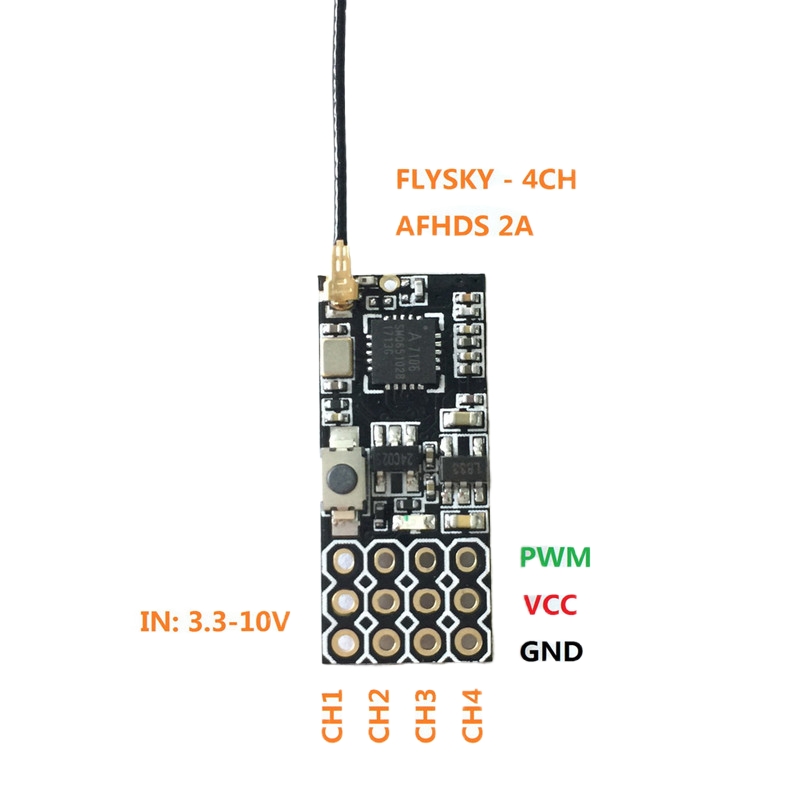 Flysky FS2A Mini Receiver 4CH  - огляд і ціна Drone Battery Plate