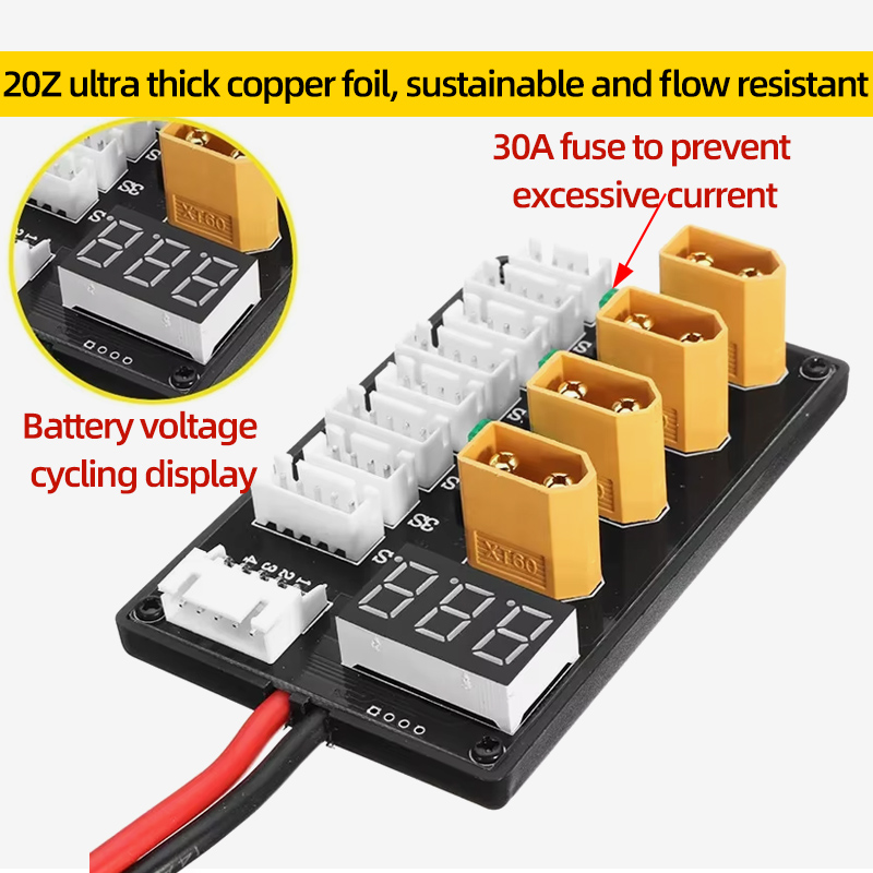 XT30 XT60 Lipo Battery Paralle - огляд і ціна Drone Battery Parallel Board