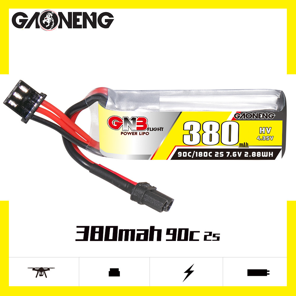GNB 2S 7.6V 380mAh 90C/180C Li - огляд і ціна Drone Battery Plate