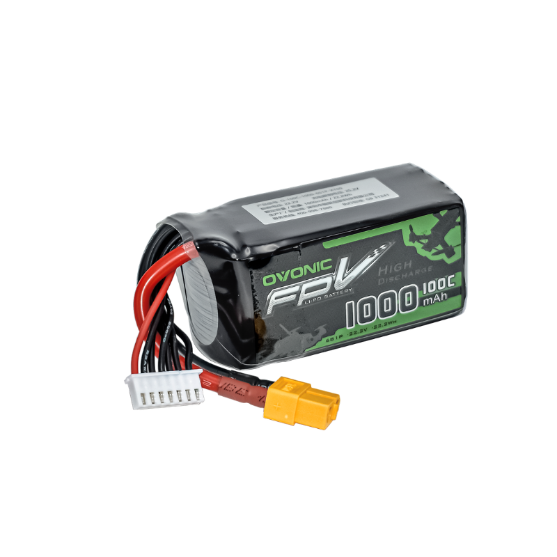 2Pcs OVONIC 1000mAh 100C 22.2V - огляд і ціна Drone Battery Li-Ion