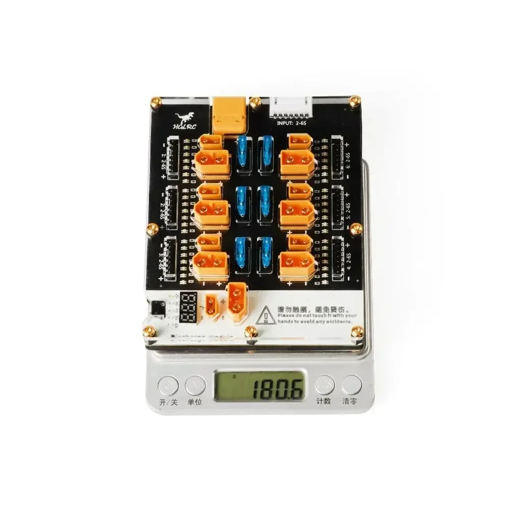 HGLRC Thor Pro 6 Port LiPo Bal - огляд і ціна Drone Battery Parallel Board