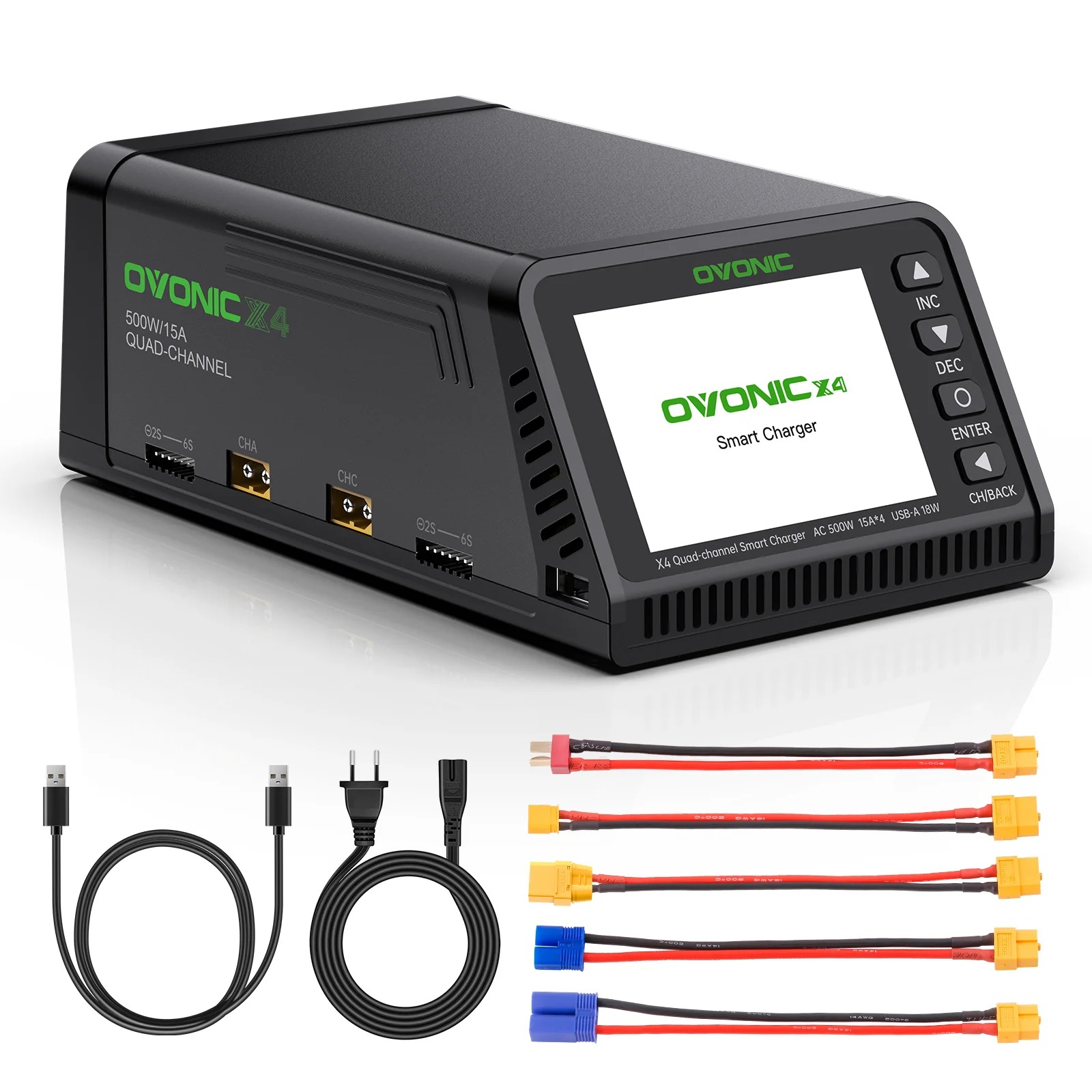 Ovonic X4 AC500W 4 Channel Sma - огляд і ціна Drone Battery Smart