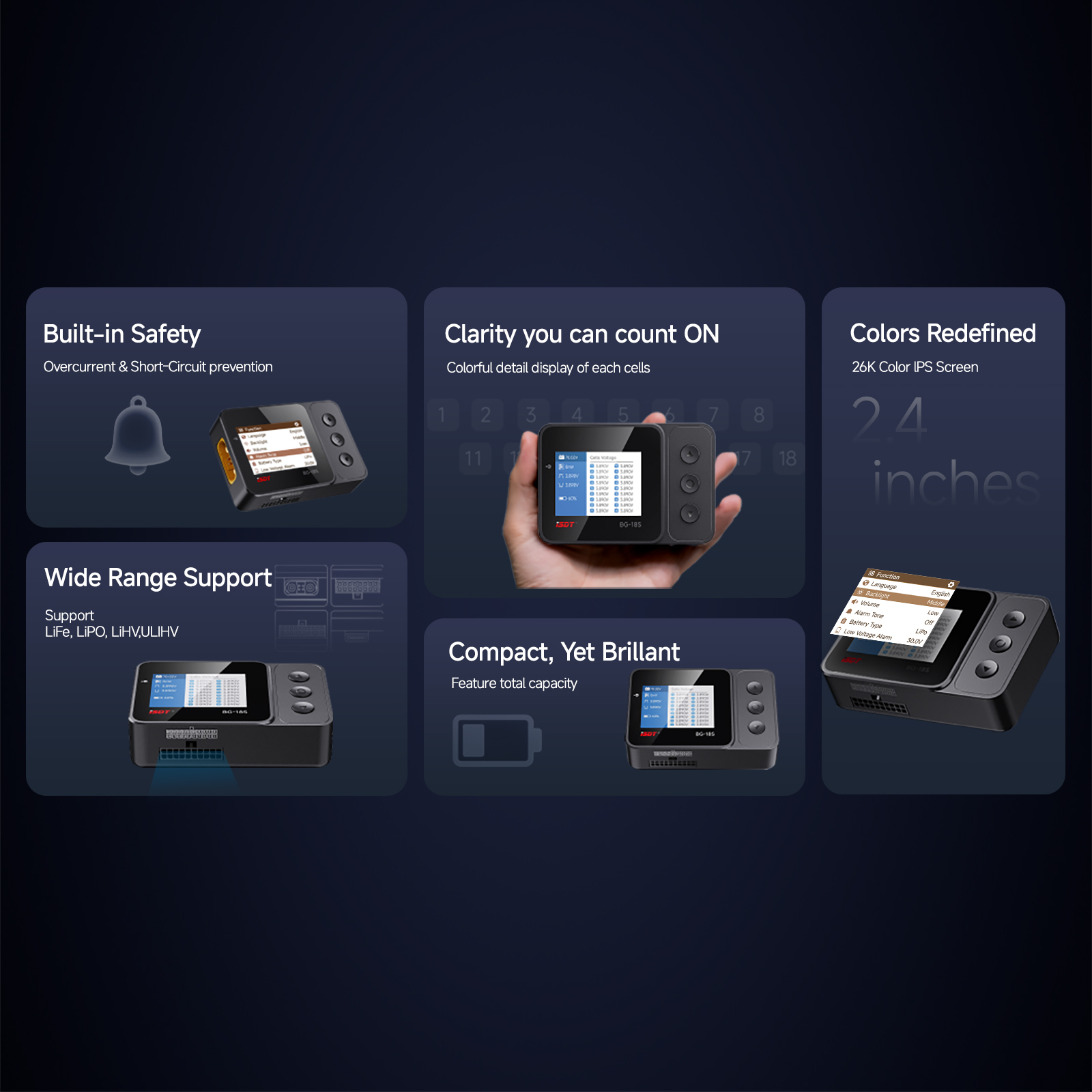 ISDT BG-18S Smart Battery Chec - огляд і ціна Drone Battery Voltage Checker