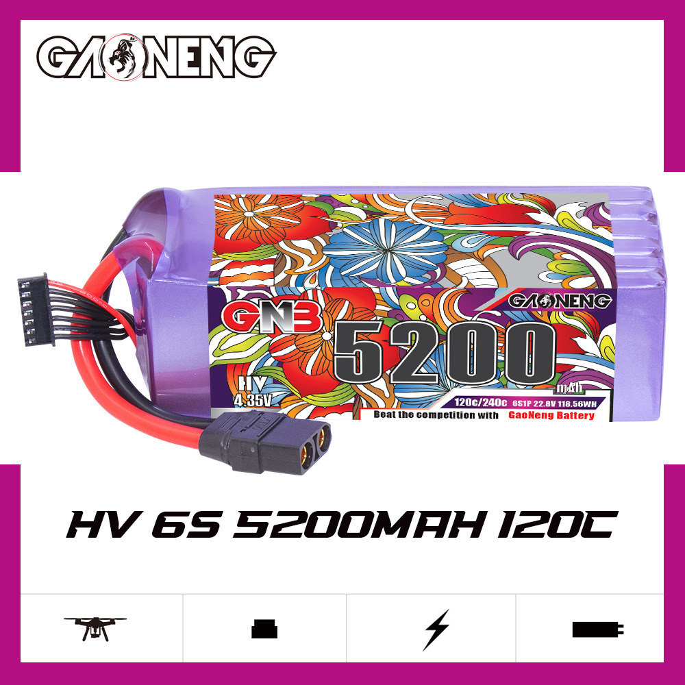 GNB Lipo Battery 6S 22.8V 3000 - огляд і ціна Drone Battery Connector