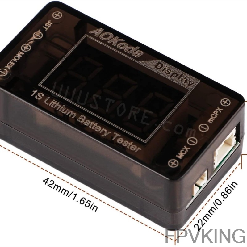 AOKoda AOK-041 1S LiPo Battery - огляд і ціна Drone Battery Voltage Checker